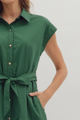 Harriet Button Front Midi Dress