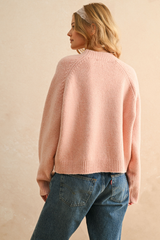 Paris Oversized Sweater in Pink