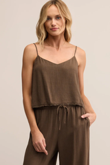 Sabel Cropped Linen Tank by Z Supply