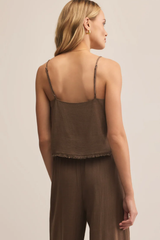Sabel Cropped Linen Tank by Z Supply