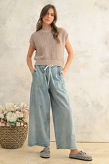 Maggie Crochet Cap Sleeve Sweater