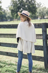 Perfect Shawl Vest in Cream