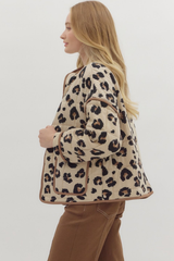 Janice Quilted Leopard Jacket