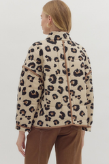 Janice Quilted Leopard Jacket