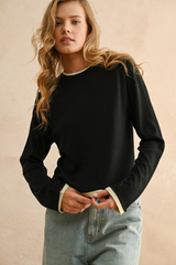 Leona Layered Top in Black