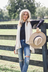 Perfect Shawl Vest in Cream
