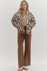 Janice Quilted Leopard Jacket