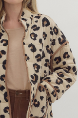 Janice Quilted Leopard Jacket