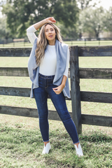 Perfect Shawl Vest in Dusky