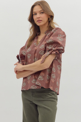 Margot Floral Puff Sleeve Top