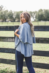 Perfect Shawl Vest in Dusky