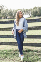 Perfect Shawl Vest in Dusky