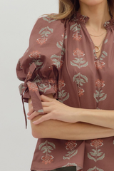 Margot Floral Puff Sleeve Top