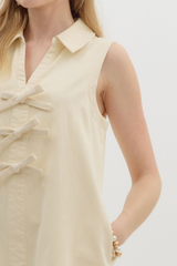 Annabelle Bow Front Mini Dress