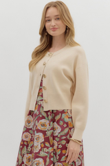 Eve Floral Button Cardigan Sweater