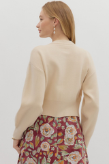 Eve Floral Button Cardigan Sweater