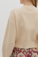 Eve Floral Button Cardigan Sweater