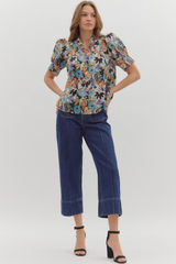Isabella Floral Puff Sleeve Top