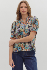 Isabella Floral Puff Sleeve Top