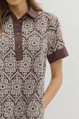 Elodie Crochet Detail Mini Dress