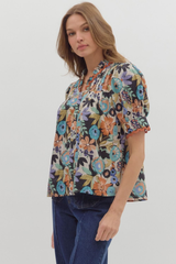 Isabella Floral Puff Sleeve Top