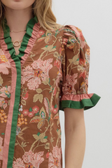 Juliet Floral Ruffle Top