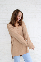 We're Dreaming Sweater in Heather Came