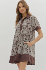 Elodie Crochet Detail Mini Dress