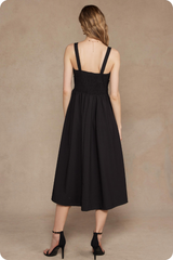 Francine Contrast Stitch Midi Dress