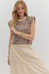 Briar Leopard Print Sleeveless Top