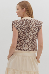 Briar Leopard Print Sleeveless Top