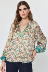 Eden blouse in teal