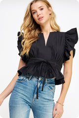 Cameron top in black