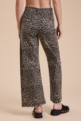 Reagan Leopard Ankle Jean