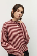 Robyn stripe cardigan in pink