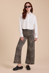Reagan Leopard Ankle Jean