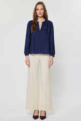 Jess eyelet top in navy