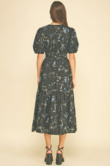 Felicity midi dress in black