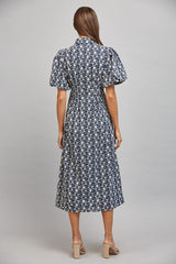 Mandy midi dress in navy