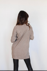 We're Dreaming Sweater in Heather Mocha