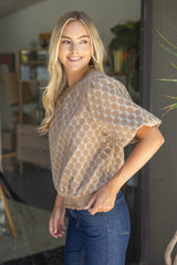 Blakely top in mocha