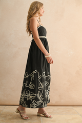 Margo Embroidered Hem Maxi Dress