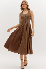 Blair Stitch Detail Midi Dress