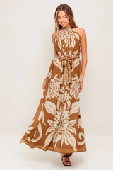 Thea Printed Floral Maxi Dress