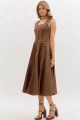 Blair Stitch Detail Midi Dress