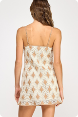 Julie Crochet Mini Dress