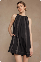 Manon Stitch Panel Mini Dress