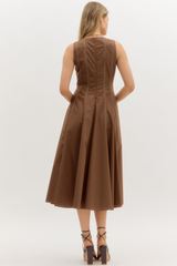 Blair Stitch Detail Midi Dress