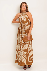 Thea Printed Floral Maxi Dress