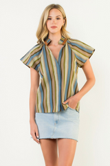 Nellie Stripe Top